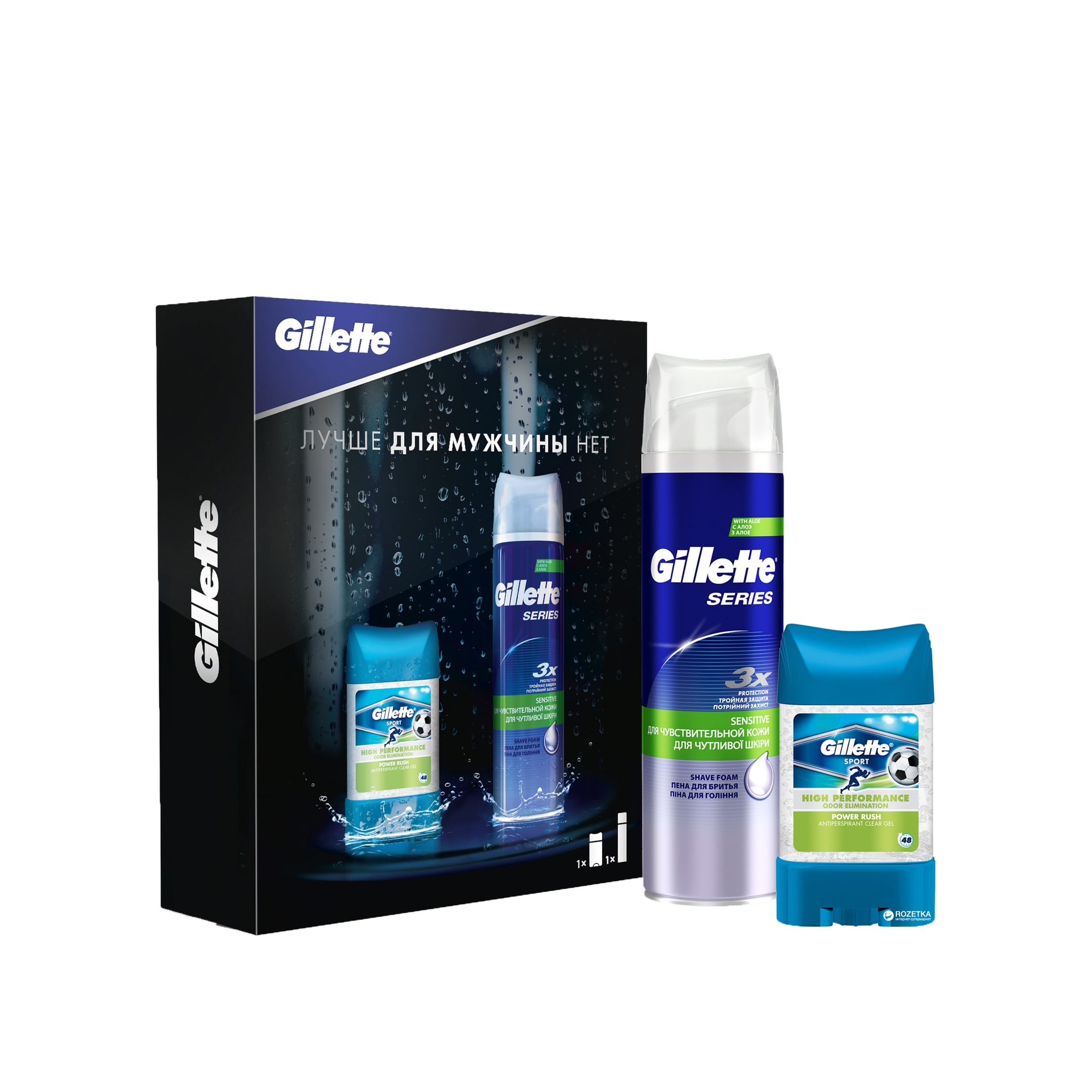 Набор: Пена для бритья 250 мл + Дезодорант-антиперспирант гелевый 75 мл купить в VISAGEHALL