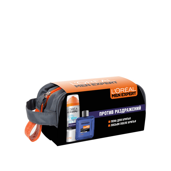 Набор MEN в косметичке Пена для бритья 200мл + Лосьон после бритья 100мл