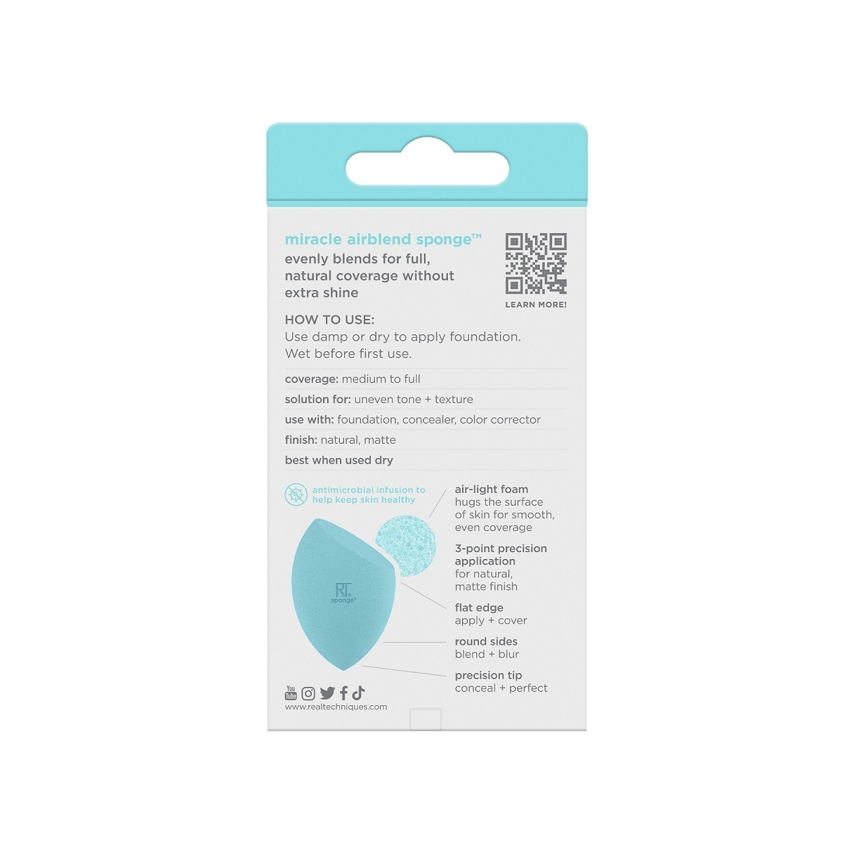 Спонж для макияжа Sponge+ Miracle Airblend Sponge купить в VISAGEHALL