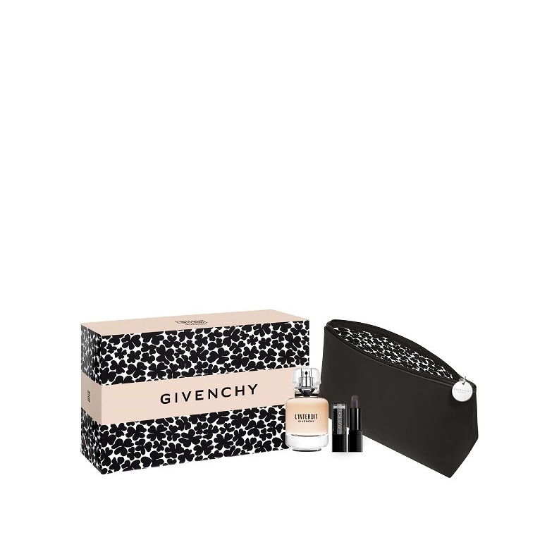 Набор L'Interdit edp 50мл + Помада Rouge Interdit Vinyl 16 + Косметичка