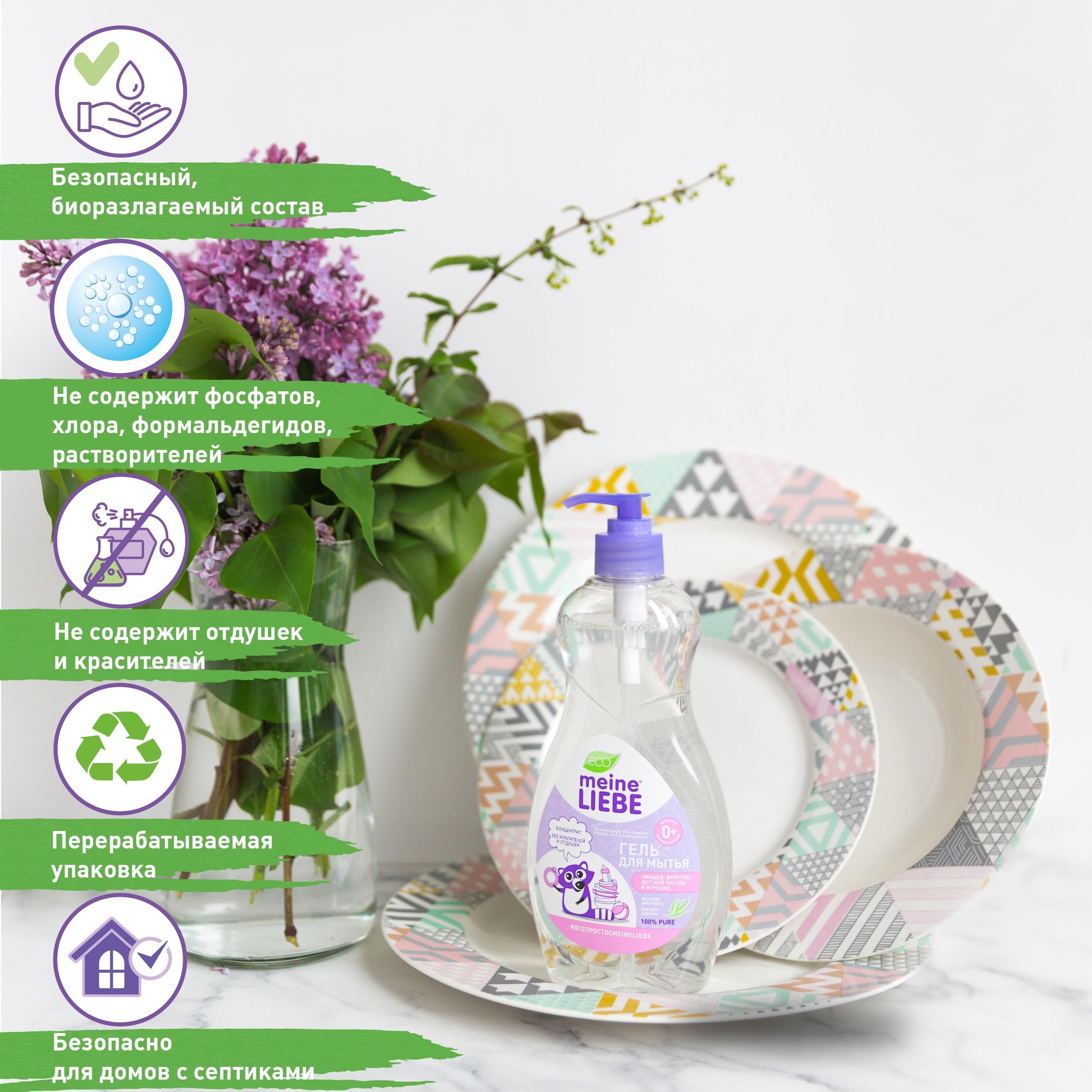 Гель для мытья овощей, фруктов, детской посуды и игрушек купить в VISAGEHALL