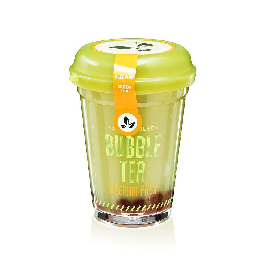 Маска для лица ночная с экстрактом зеленого чая Bubble Tea