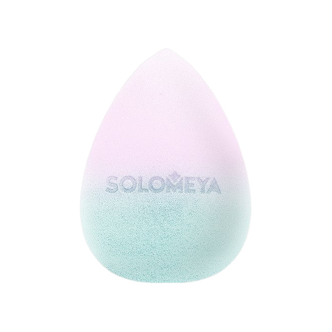 Спонж для макияжа косметический меняющий цвет Blue-pink