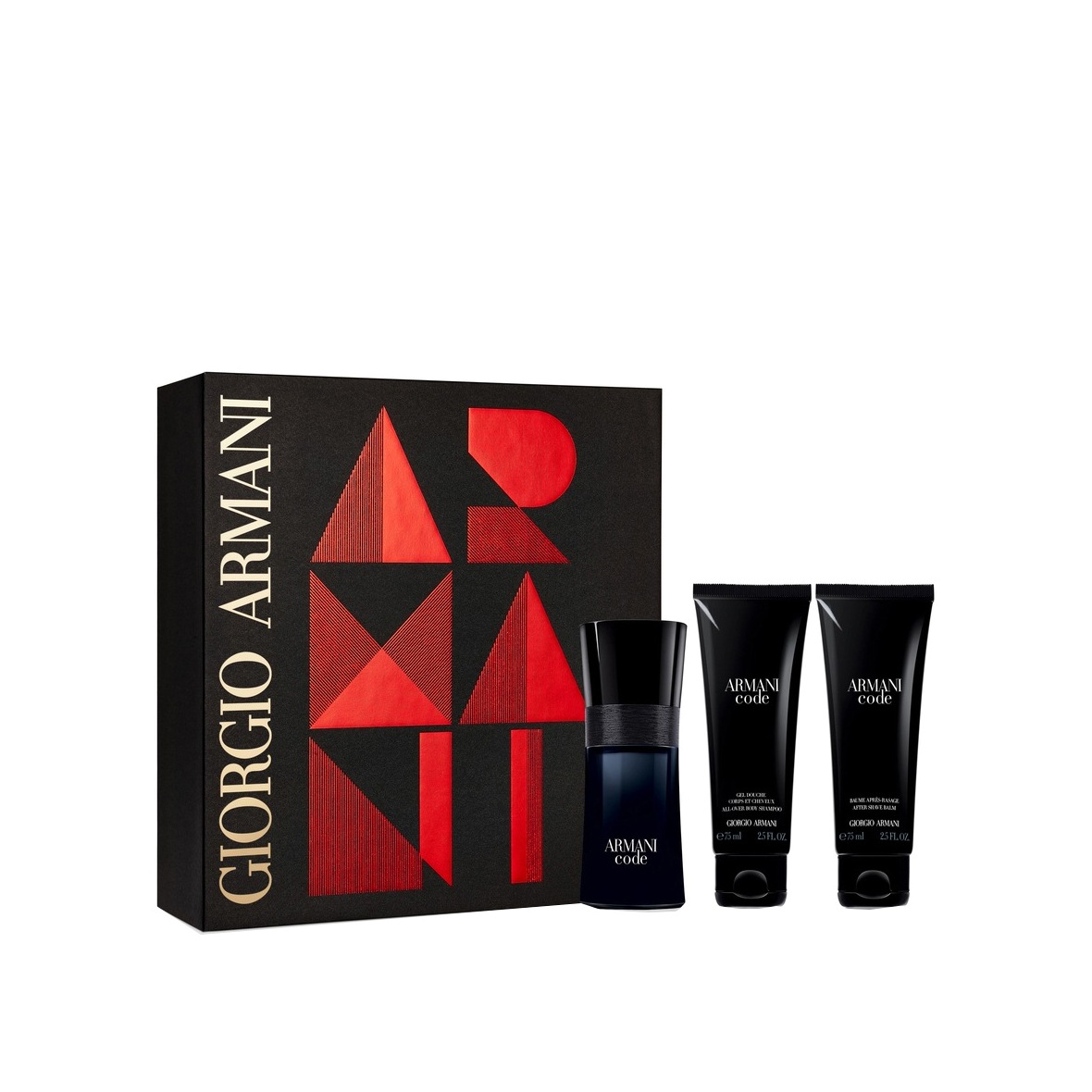 Набор Armani Code homme edt 50 мл + Гель для душа 75 мл + Бальзам после бритья купить в VISAGEHALL
