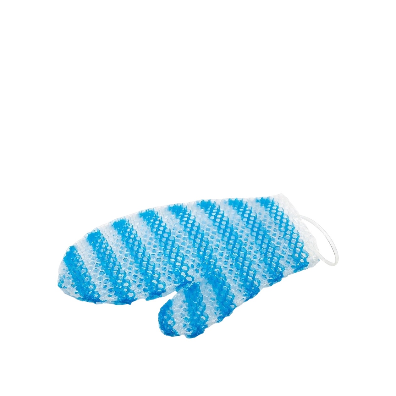 Мочалка-рукавичка для тела бело-голубая Bath Mitt Stimulite® купить в VISAGEHALL