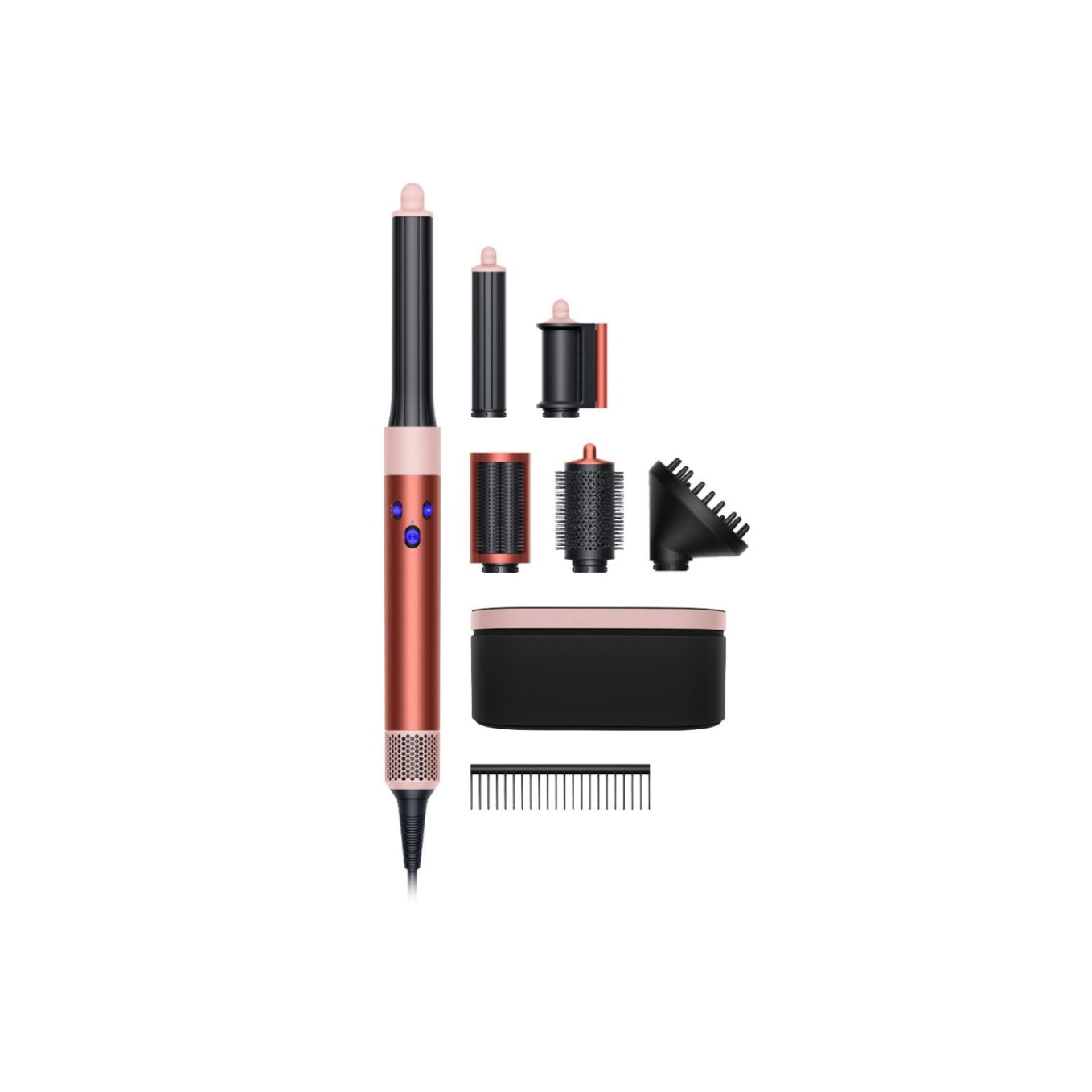 Стайлер для различных типов волос Long + диффузор Strawberry Bronze/Blush Pink купить в VISAGEHALL