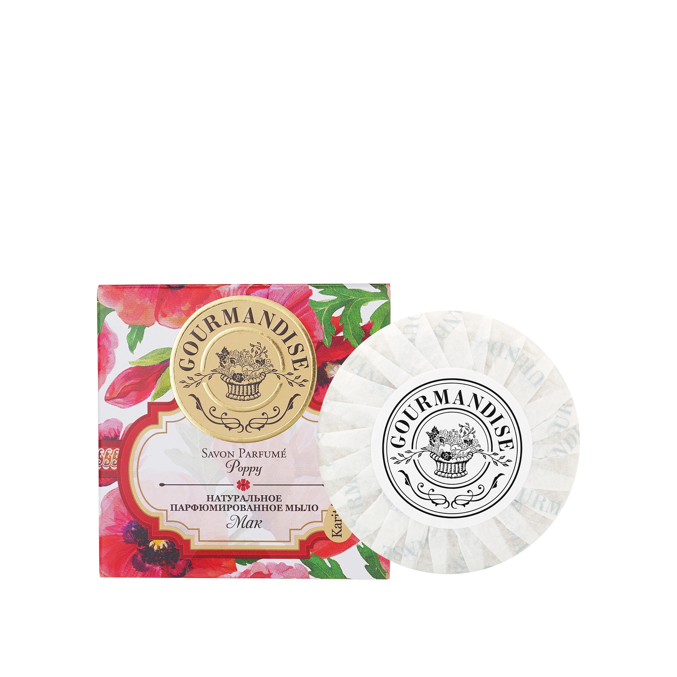 Мыло натуральное парфюмированное Мак  купить в VISAGEHALL