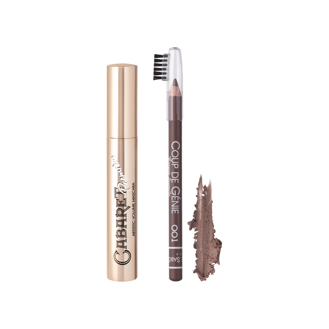 Набор подарочный: Тушь для ресниц Cabaret Premiere + Карандаш для бровей тон 001 купить в VISAGEHALL