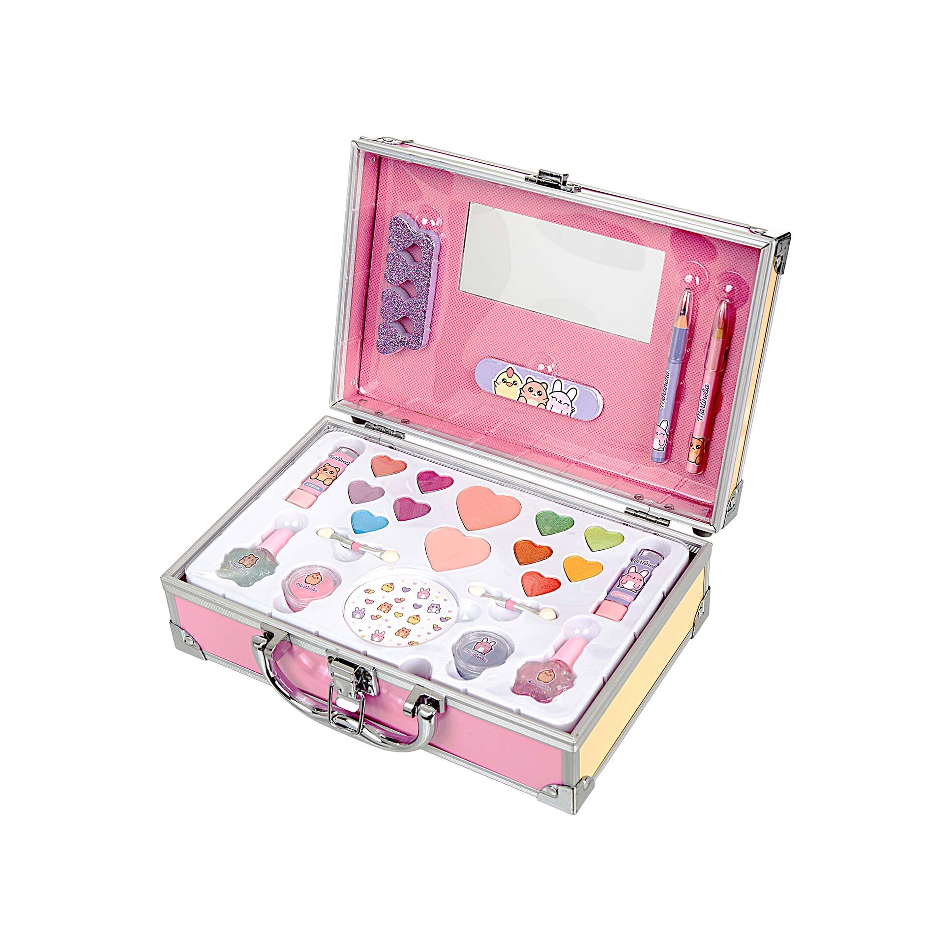 Набор косметики для девочек в кейсе I love you  купить в VISAGEHALL