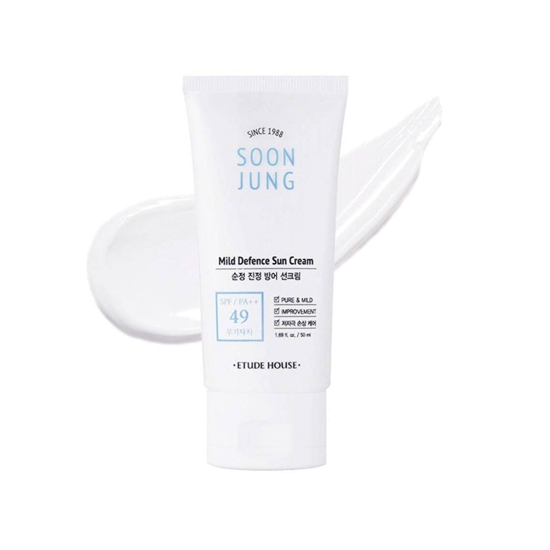 Крем солнцезащитный гипоаллергенный увлажняющий и успокаивающий SoonJung купить в VISAGEHALL