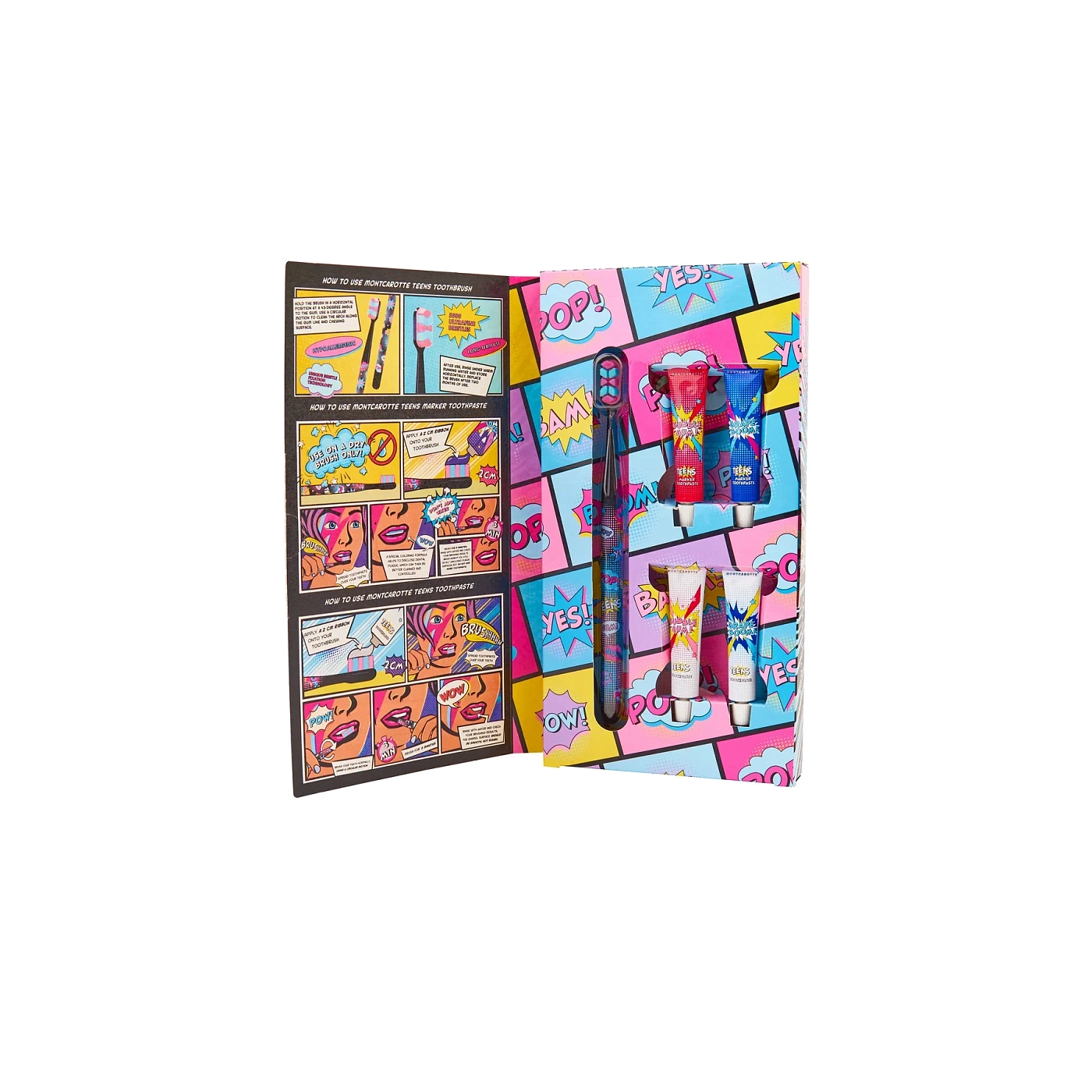 Набор для обучения чистки зубов у подростков и детей 7+ Черный купить в VISAGEHALL