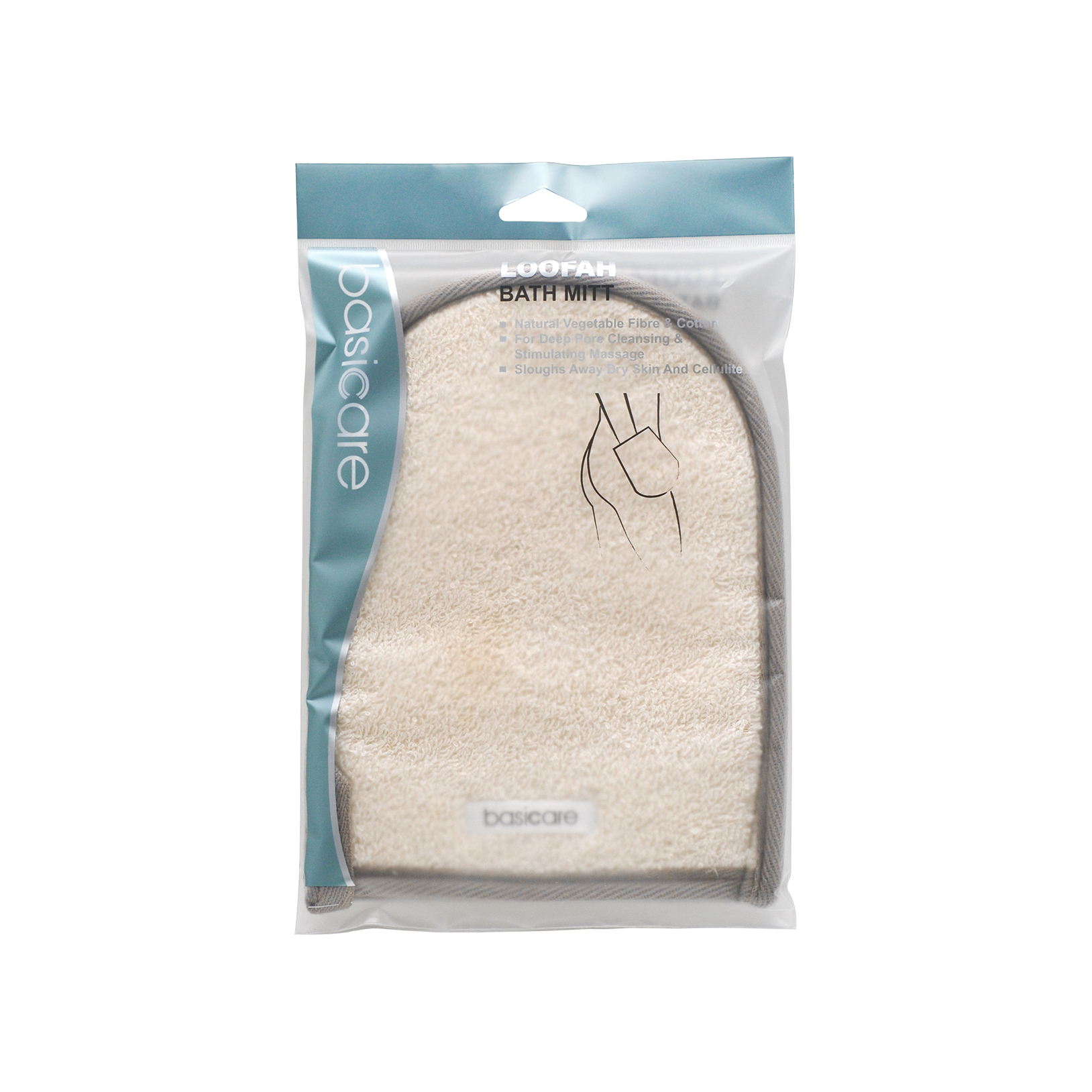 Мочалка-варежка банная люфа махровая ткань  купить в VISAGEHALL