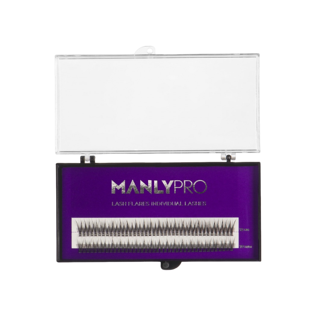 Набор ресниц в пучках шелк 10,12мм