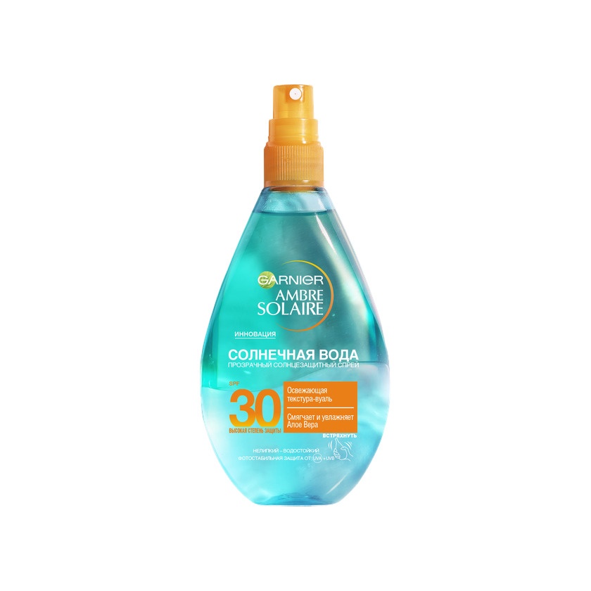 Спрей солнцезащитный для тела Солнечная вода Ambre Solaire SPF30