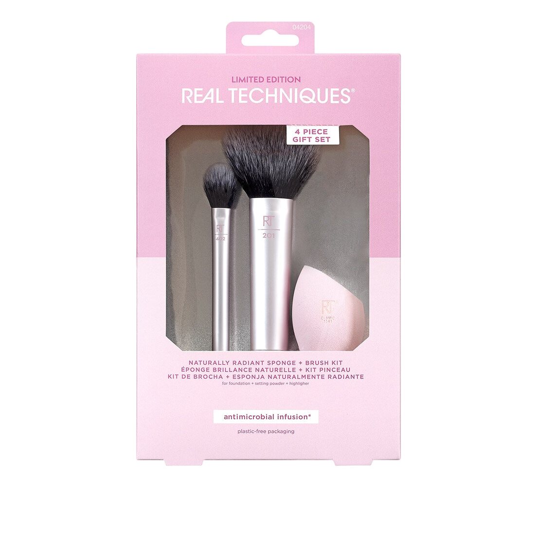 Набор кистей для макияжа с косметичкой Naturally Radiant Sponge + Brush Kit купить в VISAGEHALL
