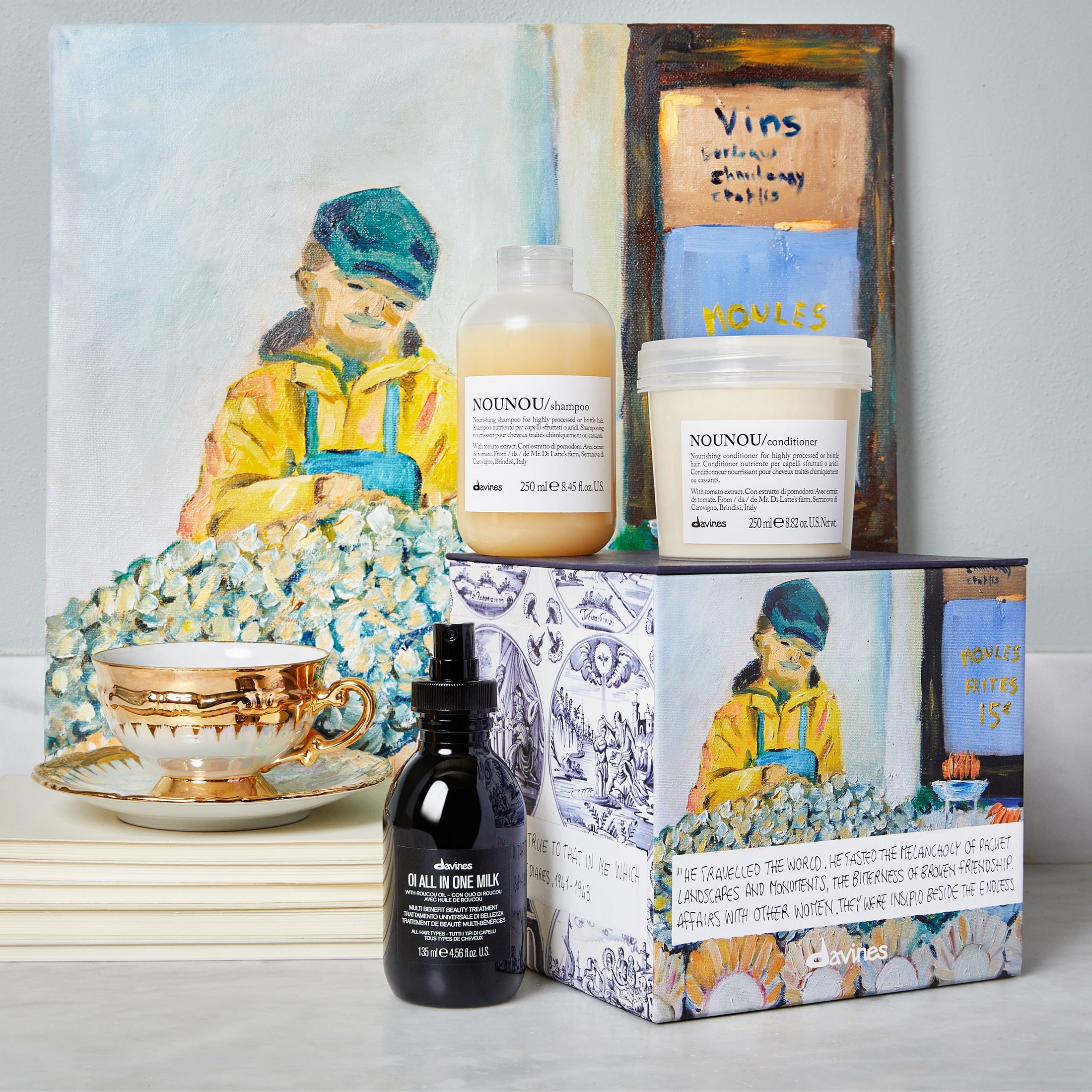 Набор: шампунь+кондиционер+молочко Nounou  купить в VISAGEHALL