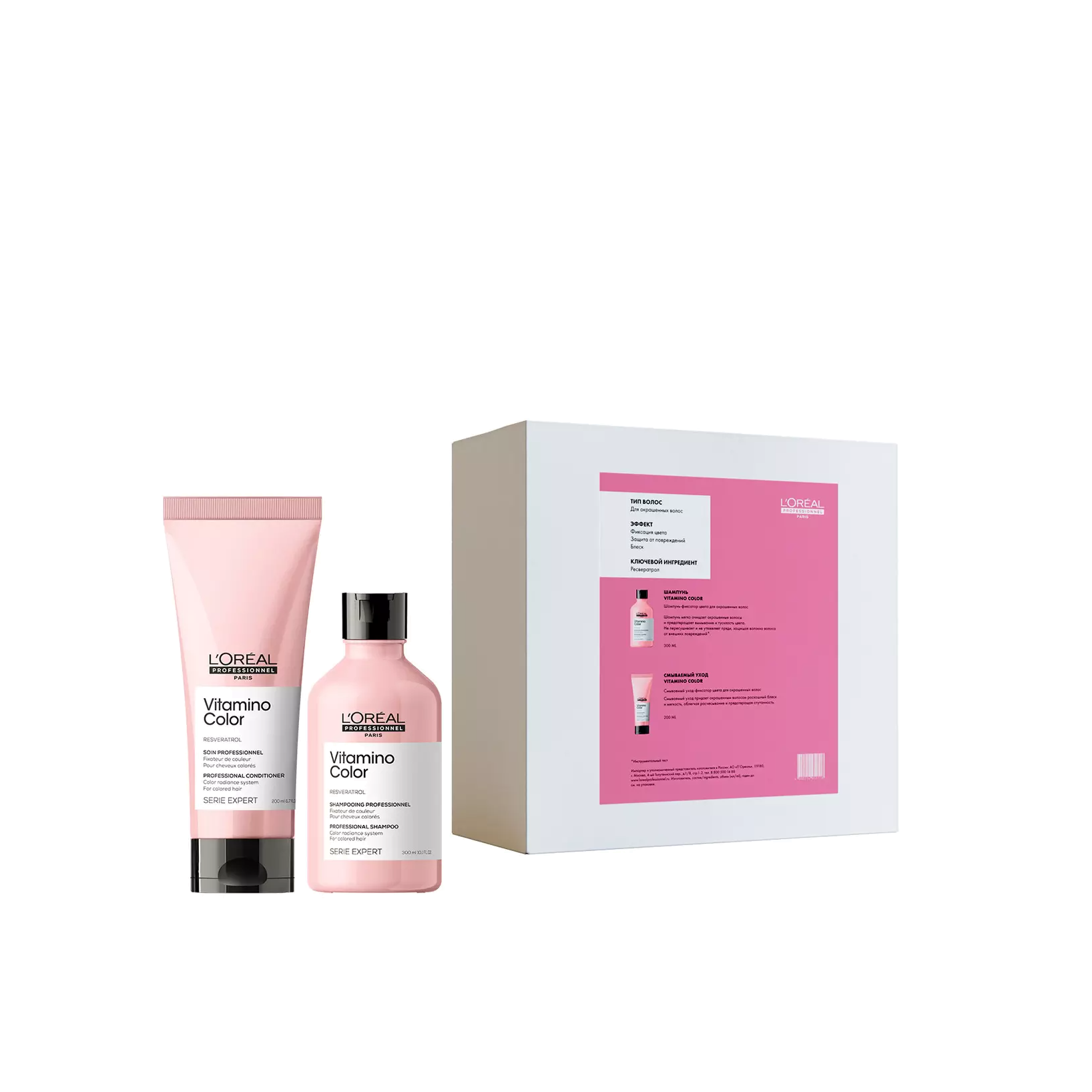 Набор: Шампунь и кондиционер для окрашенных волос Vitamino Color купить в VISAGEHALL