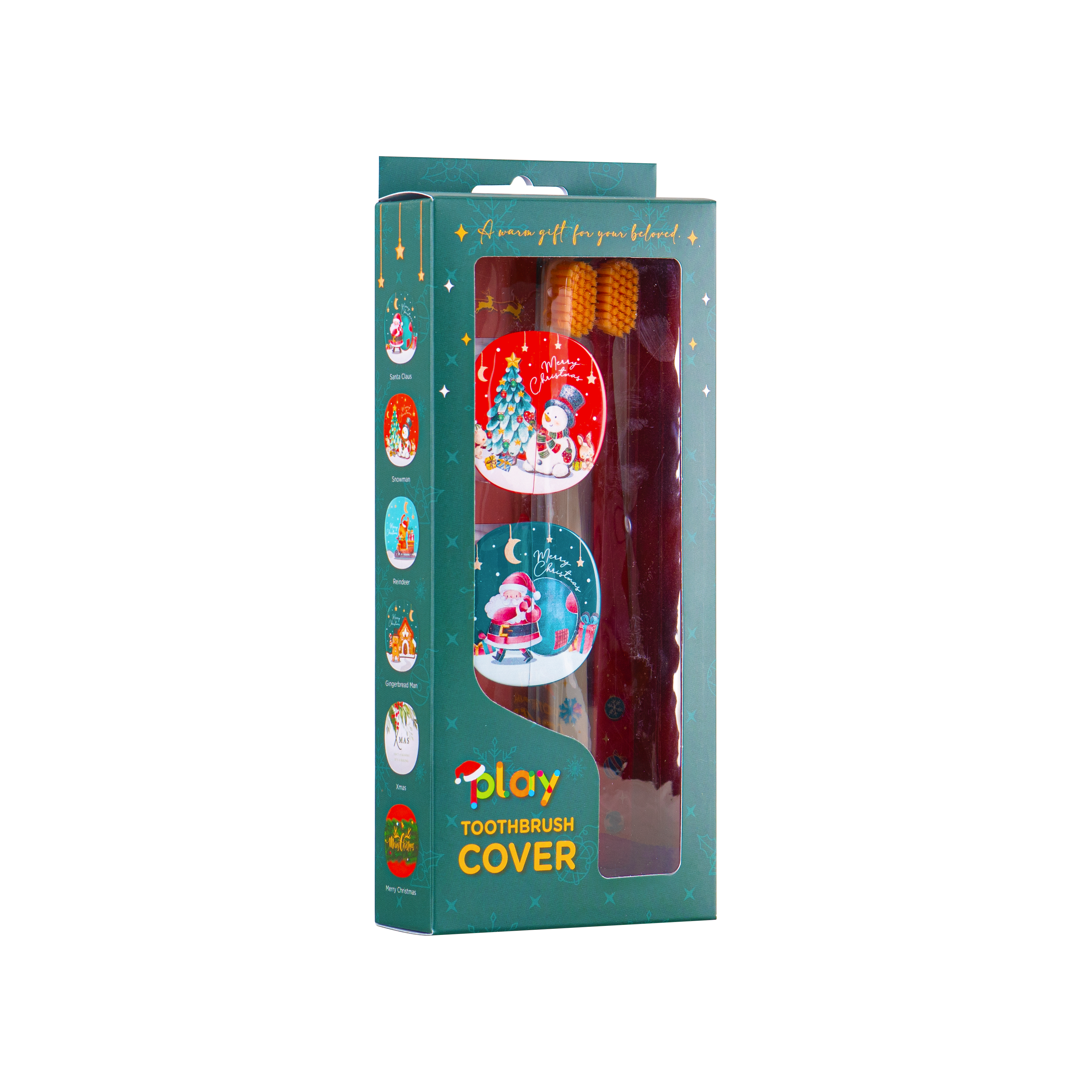 Набор из лимитированной новогодней сери «Xmas» 2 щетки белая + красная купить в VISAGEHALL