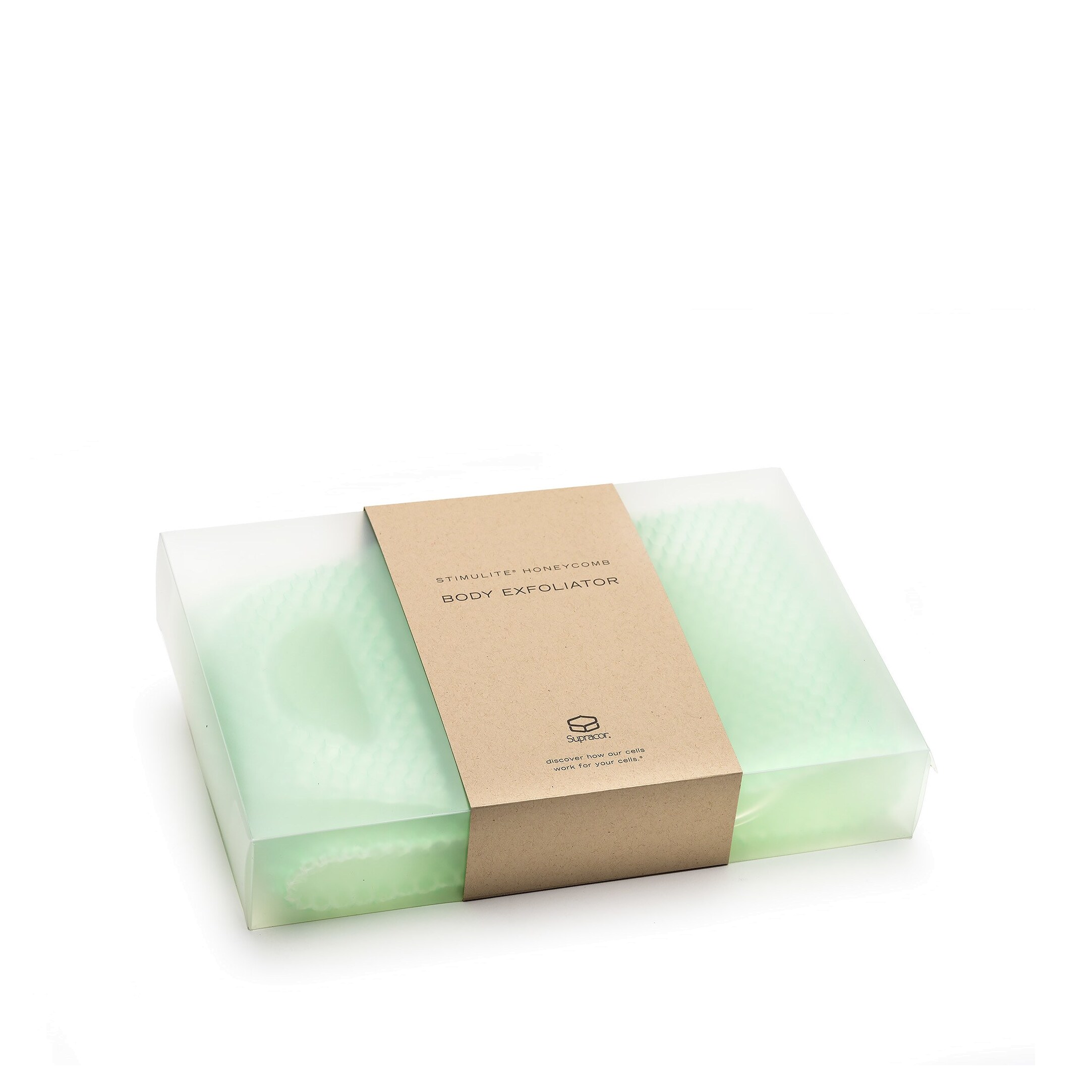 Мочалка-скрабер с ручками Медовые Соты купить в VISAGEHALL