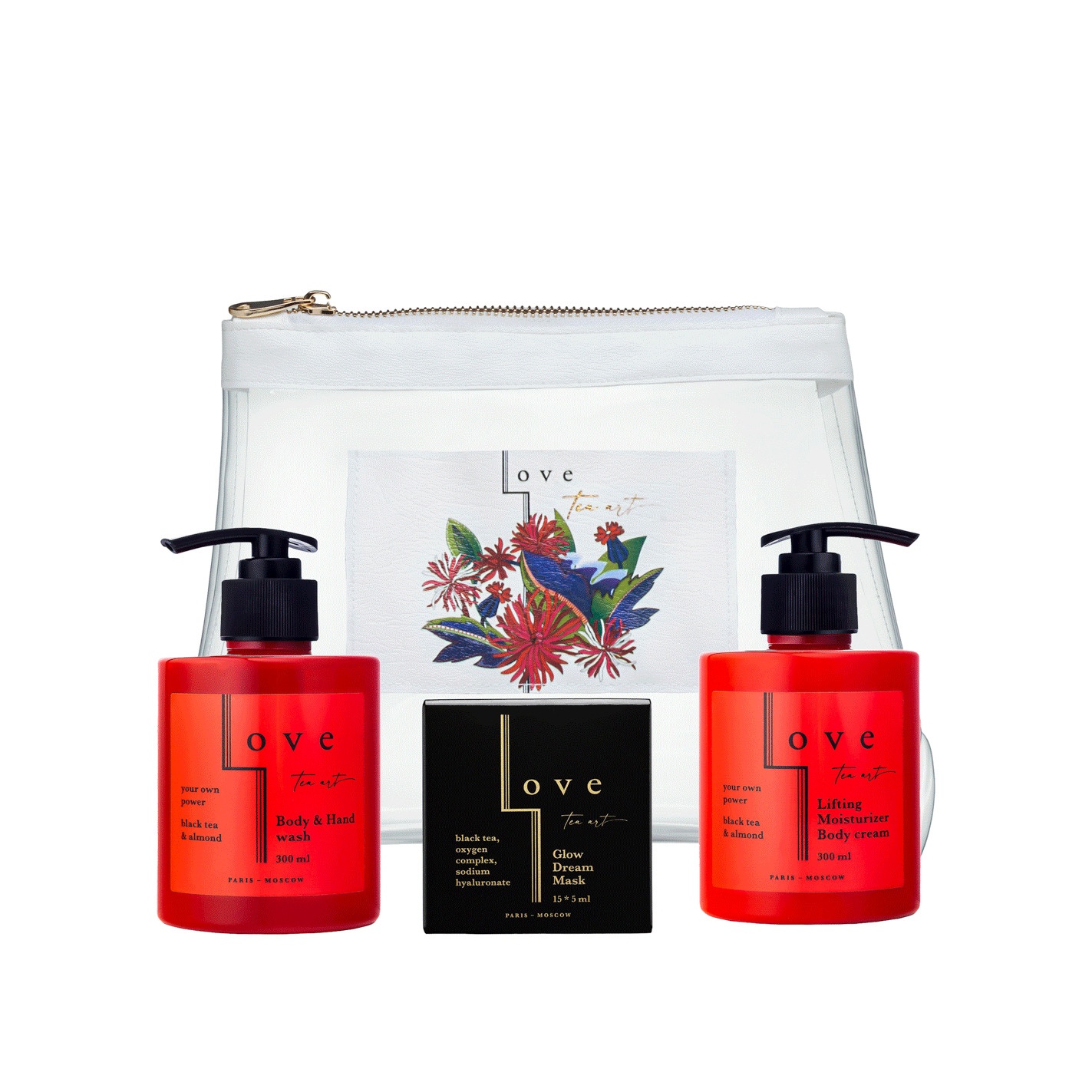 Набор Красные цветы в косметичке купить в VISAGEHALL