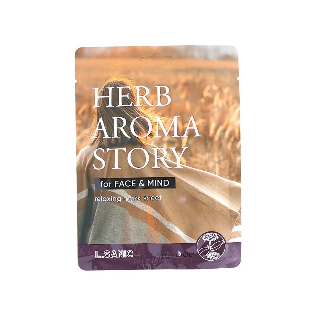 Тканевая маска для лица с экстрактом пачули