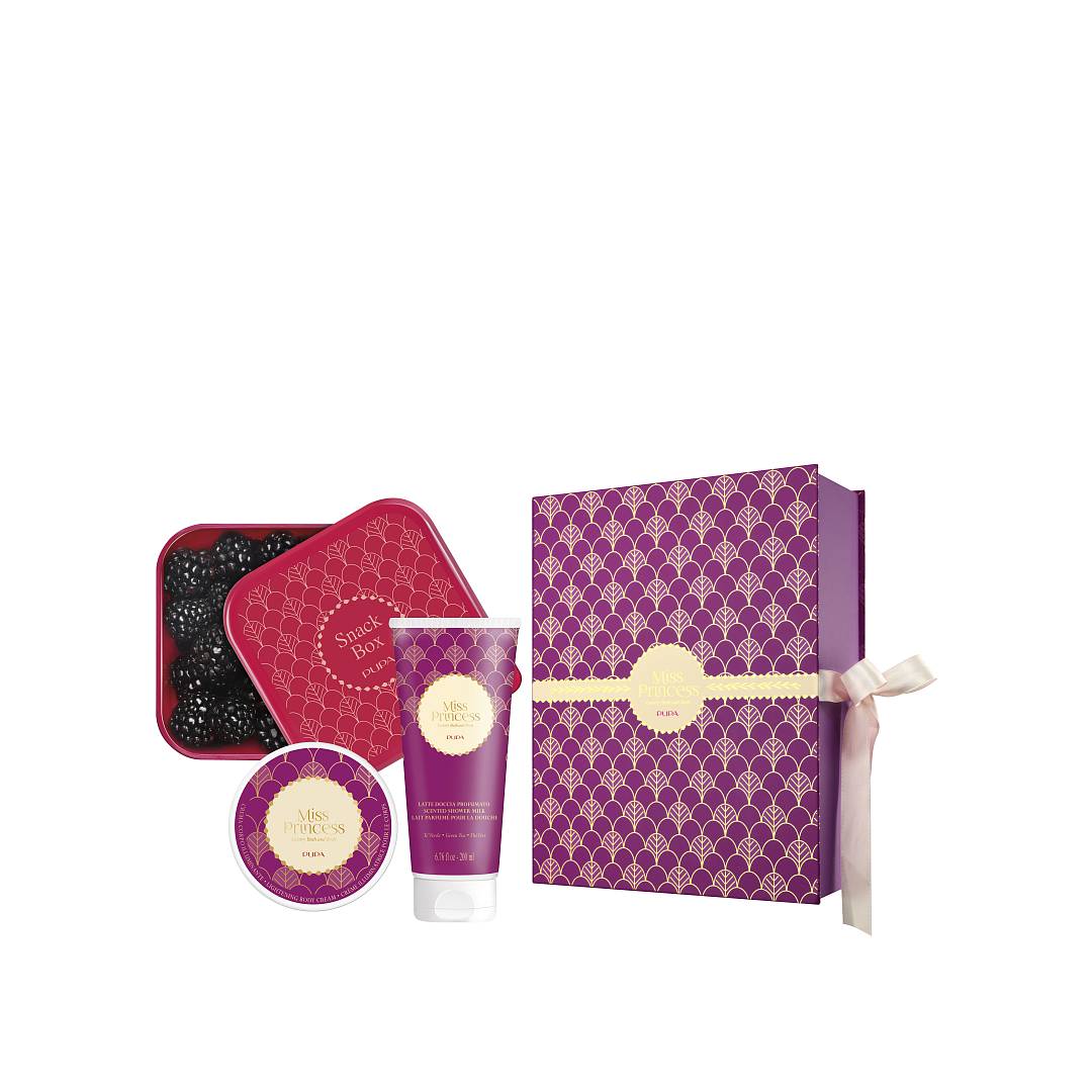 Набор Miss Princess Зеленый чай: Молочко для душа 200мл + Крем для тела 100мл + Ланч-бокс