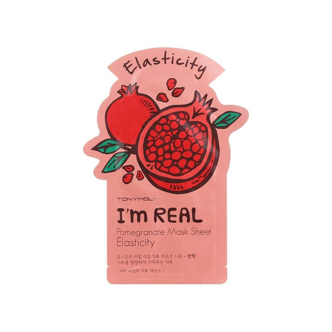 Маска для лица тканевая с экстрактом граната I'm Real Pomegranate 21мл