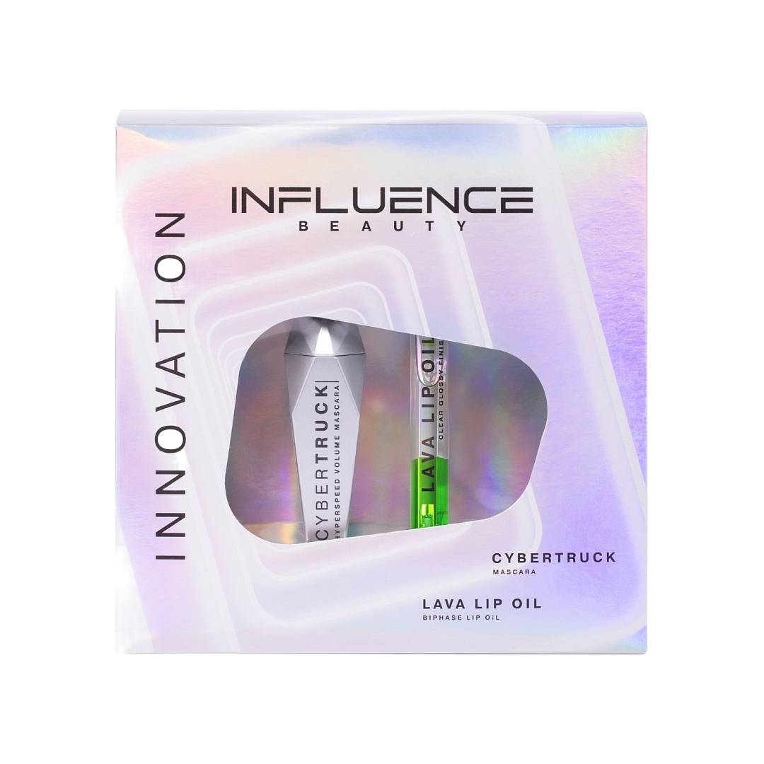 Набор подарочный: Тушь для ресниц Cybertruck + Масло для губ двухфазное Lava lip oil