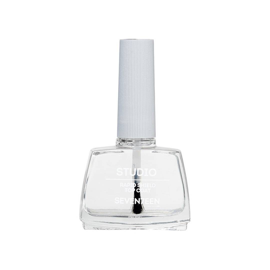 Верхнее покрытие для ногтей быстросохнущее Studio Rapid Shield Top Shine