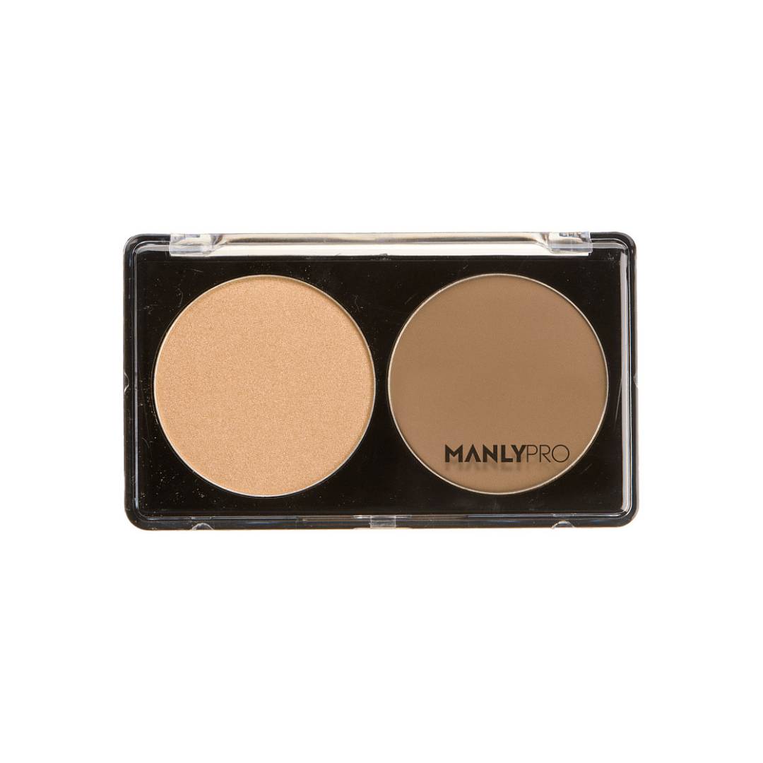 Палитра из хайлайтера и сухого корректора (холодно-коричневый) П22