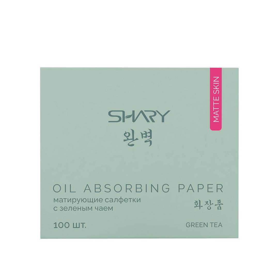 Салфетки матирующие для лица с зеленым чаем