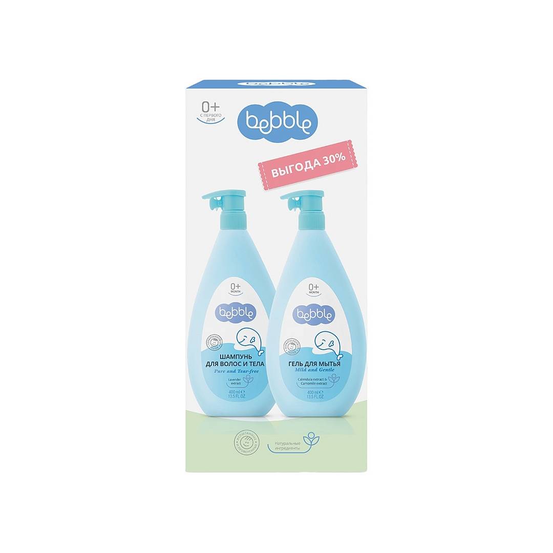 Набор: Шампунь для волос и тела + Гель для мытья 