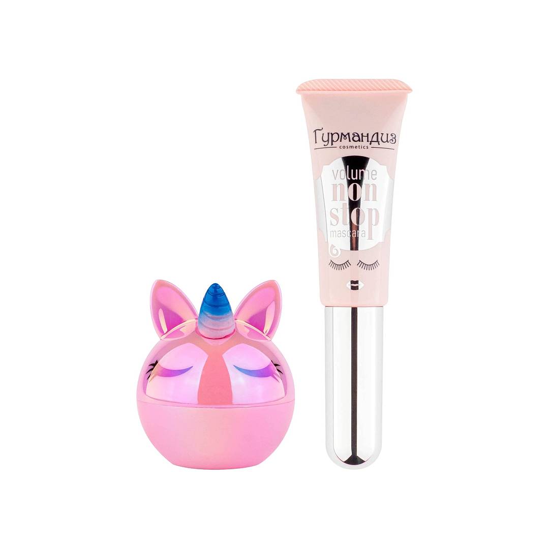 Набор для лица: Тушь для ресниц + Бальзам для губ Unicorn