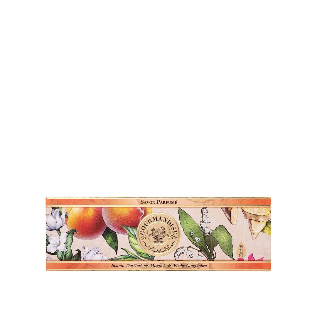 Набор мыла Жасмин зеленый чай ландыш персик имбирь