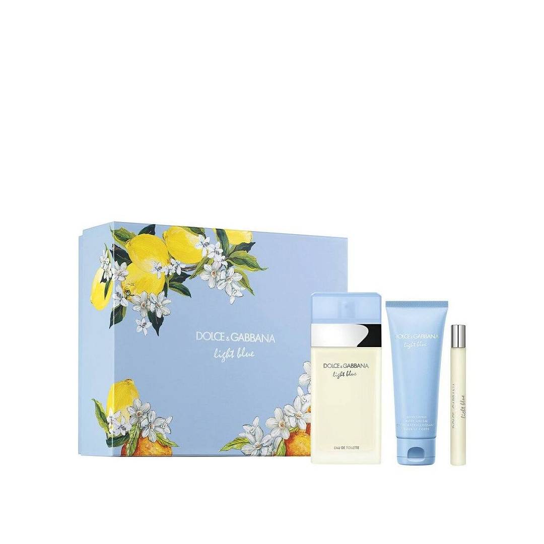 Набор Light Blue: Туалетная вода 100мл + 10мл + Крем для тела 75мл