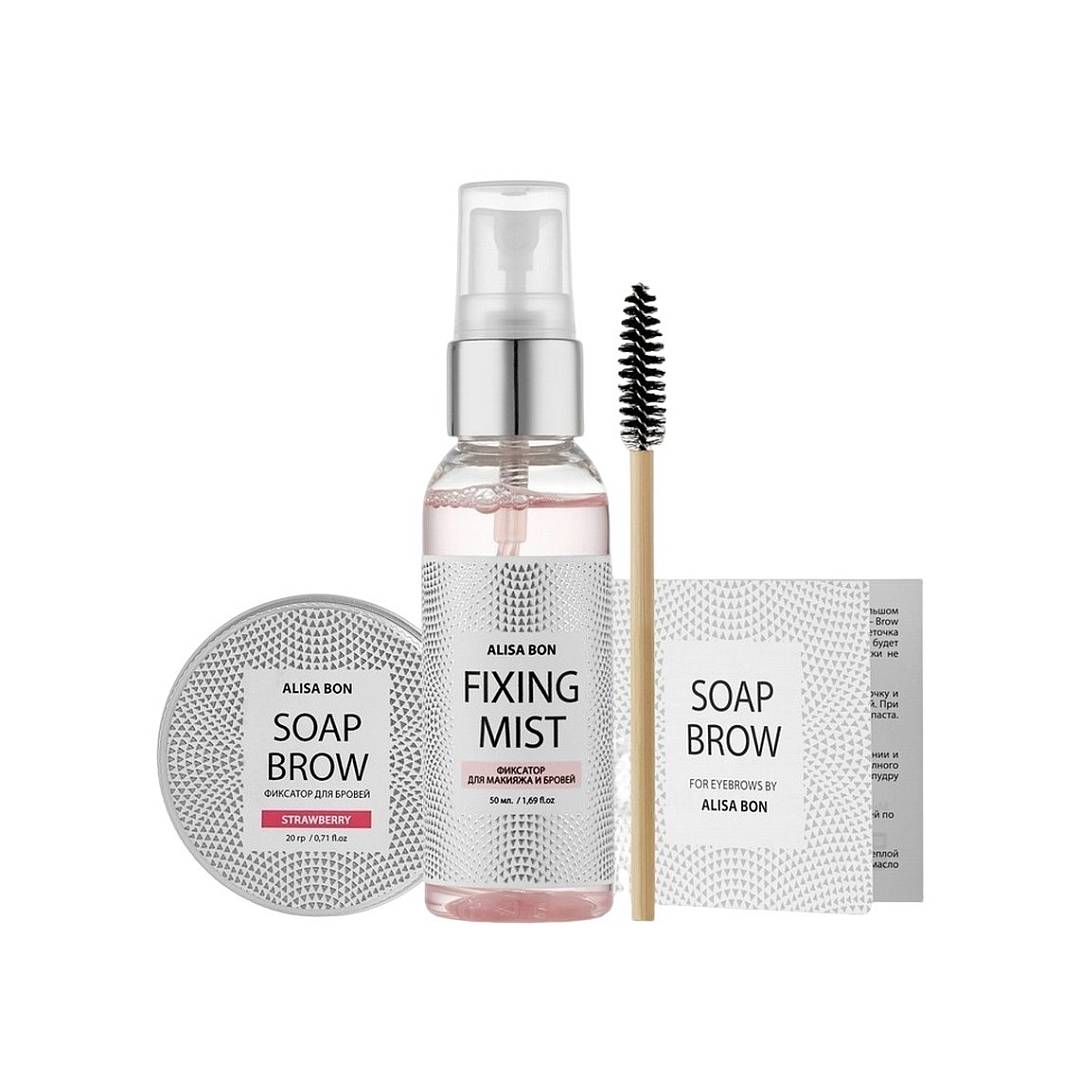 Набор: Мыло для бровей+Фиксатор для макияжа и бровей