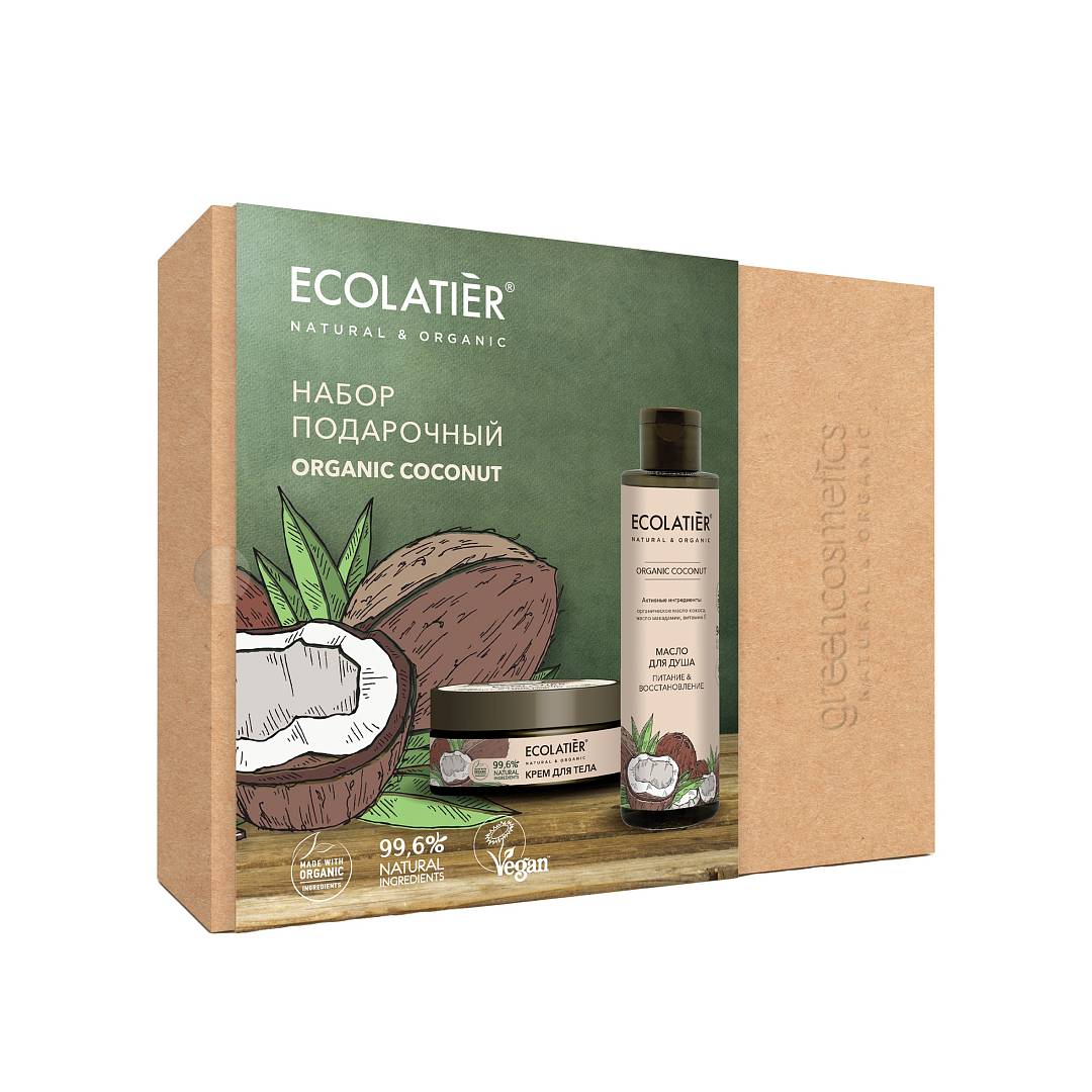 Набор Organic Coconut: Крем для тела + Масло для душа 