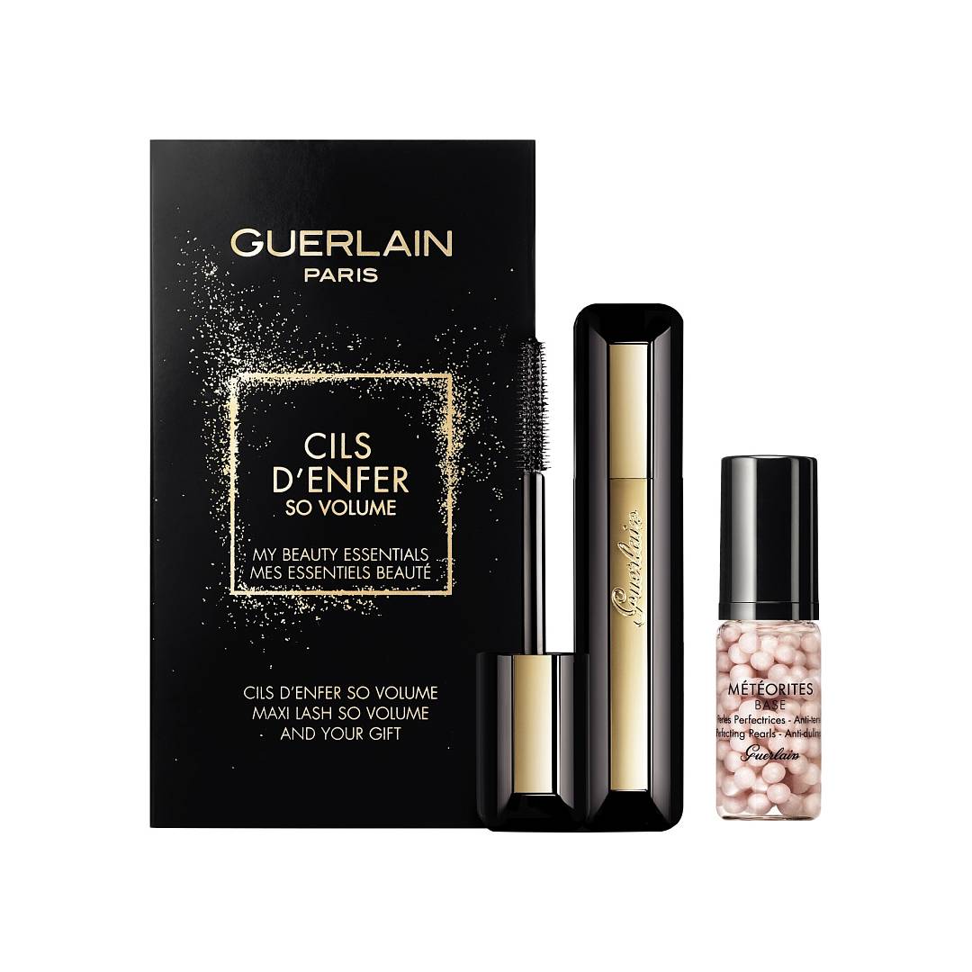Набор: Тушь для ресниц Cils d'enfer so volume 01 + База Meteorites perles 5мл