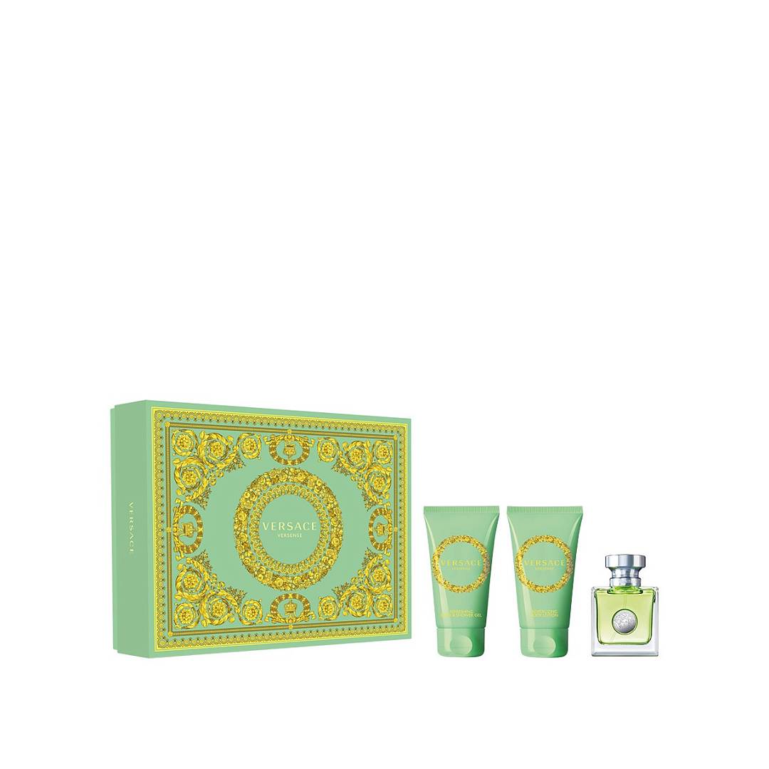 Набор Versace Versense: Туалетная вода 50мл + Гель для душа 50мл + Лосьон для тела 50мл