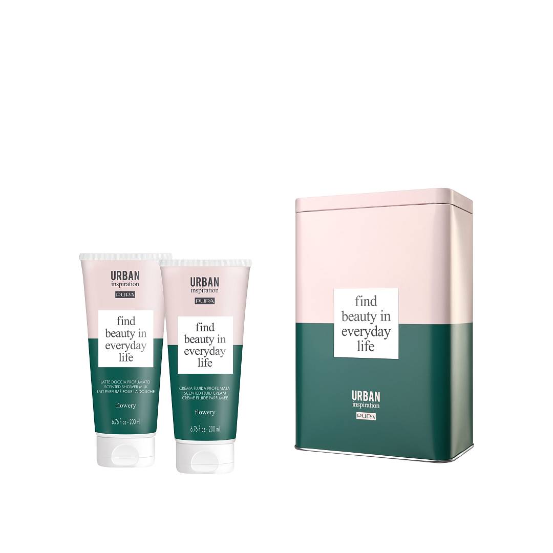 Набор Urban Inspiration Flowery: Молочко для душа 200мл + Молочко для тела 200мл