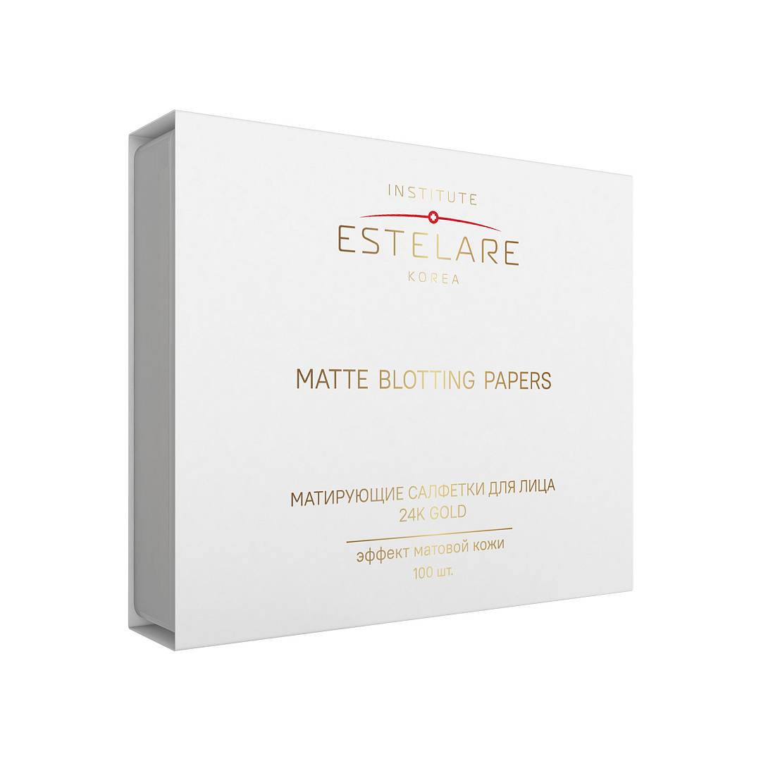 Салфетки матирующие для лица 24K Gold