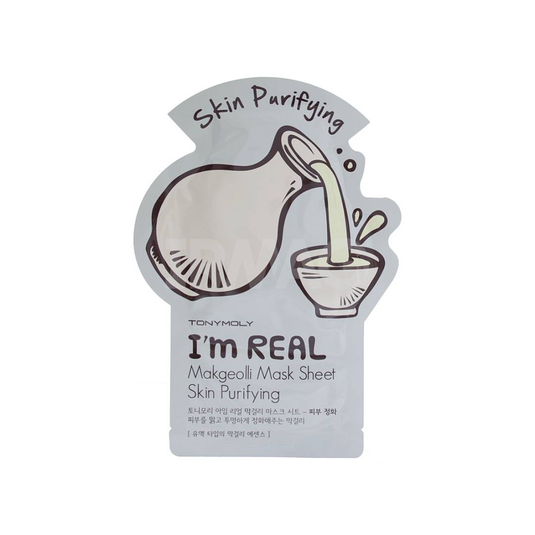 Маска для лица тканевая с экстрактом макколли I'm Real Makgeolli Mask Sheet 21мл