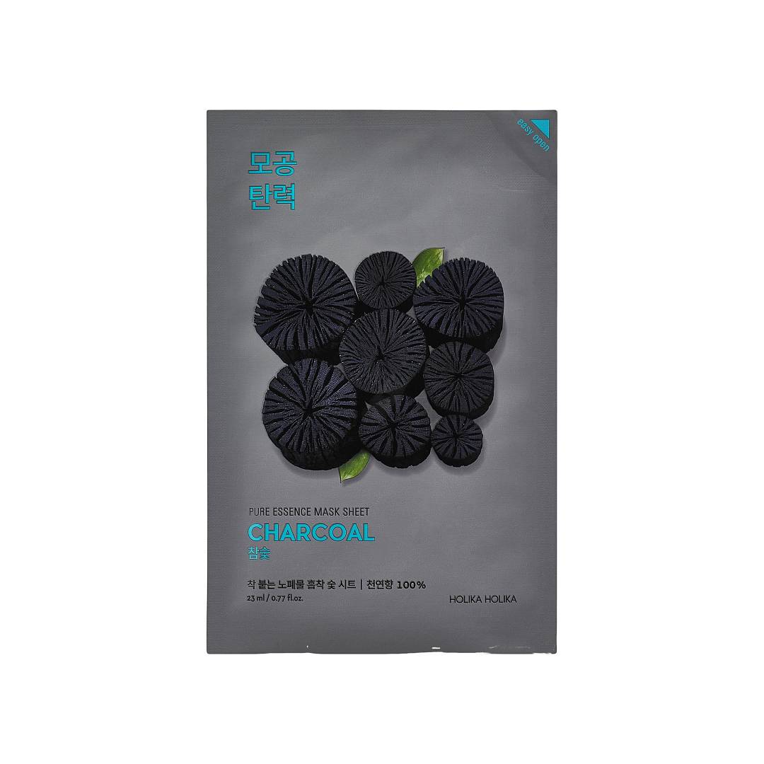 Маска тканевая для лица с углём