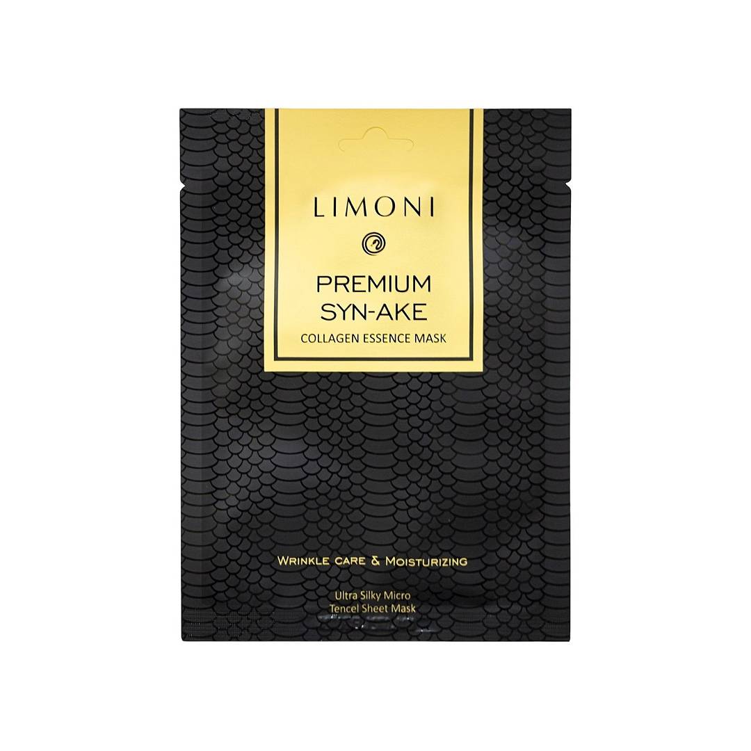 Маска тканевая для лица с пептидом змеиного яда и коллагеном Premium Syn-Ake Сollagen Essence Mask