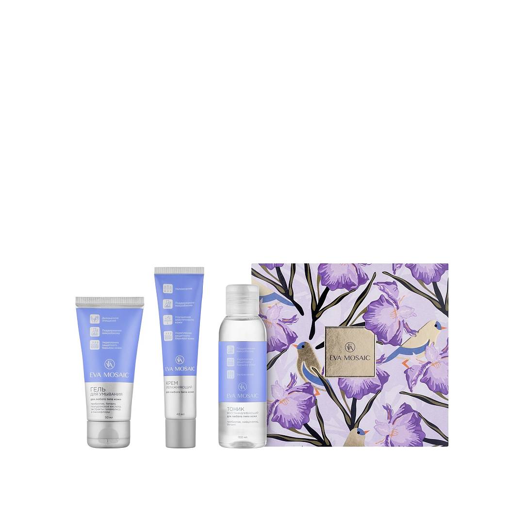 Набор: Тоник + Гель для умывания + Крем