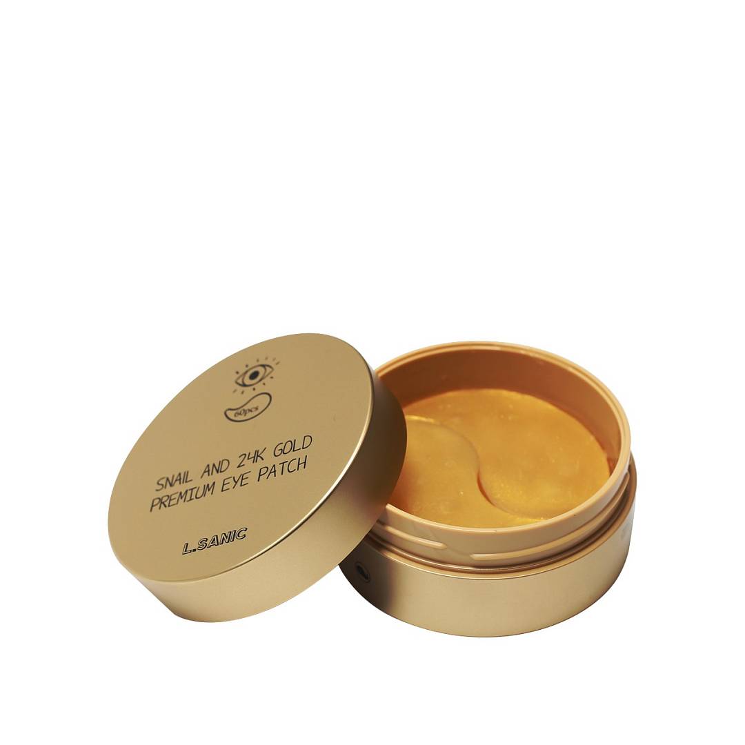 Патчи для области вокруг глаз с муцином улитки и золотом