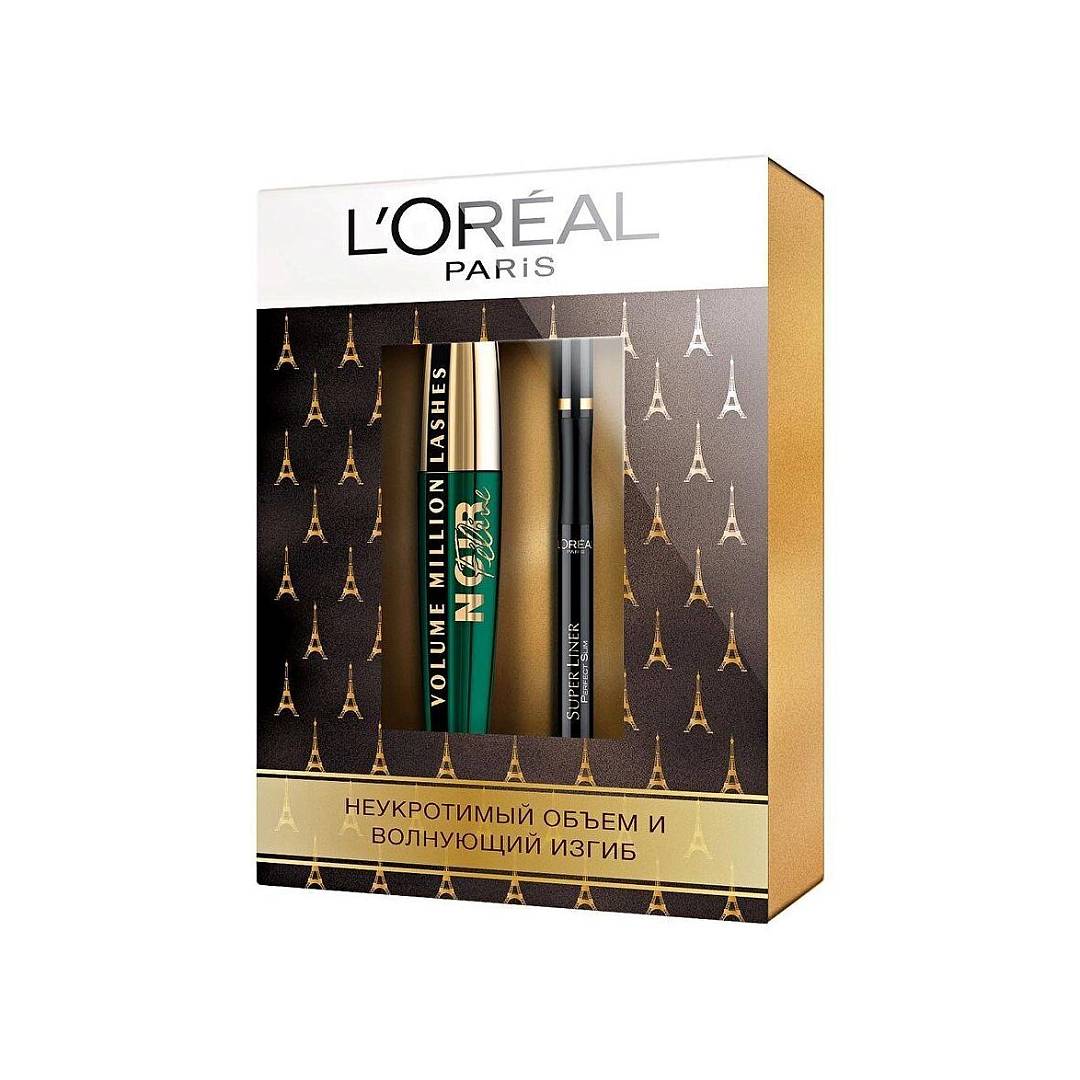 Набор: Тушь Feline экстрачерная + Подводка-фломастер Perfect Slim