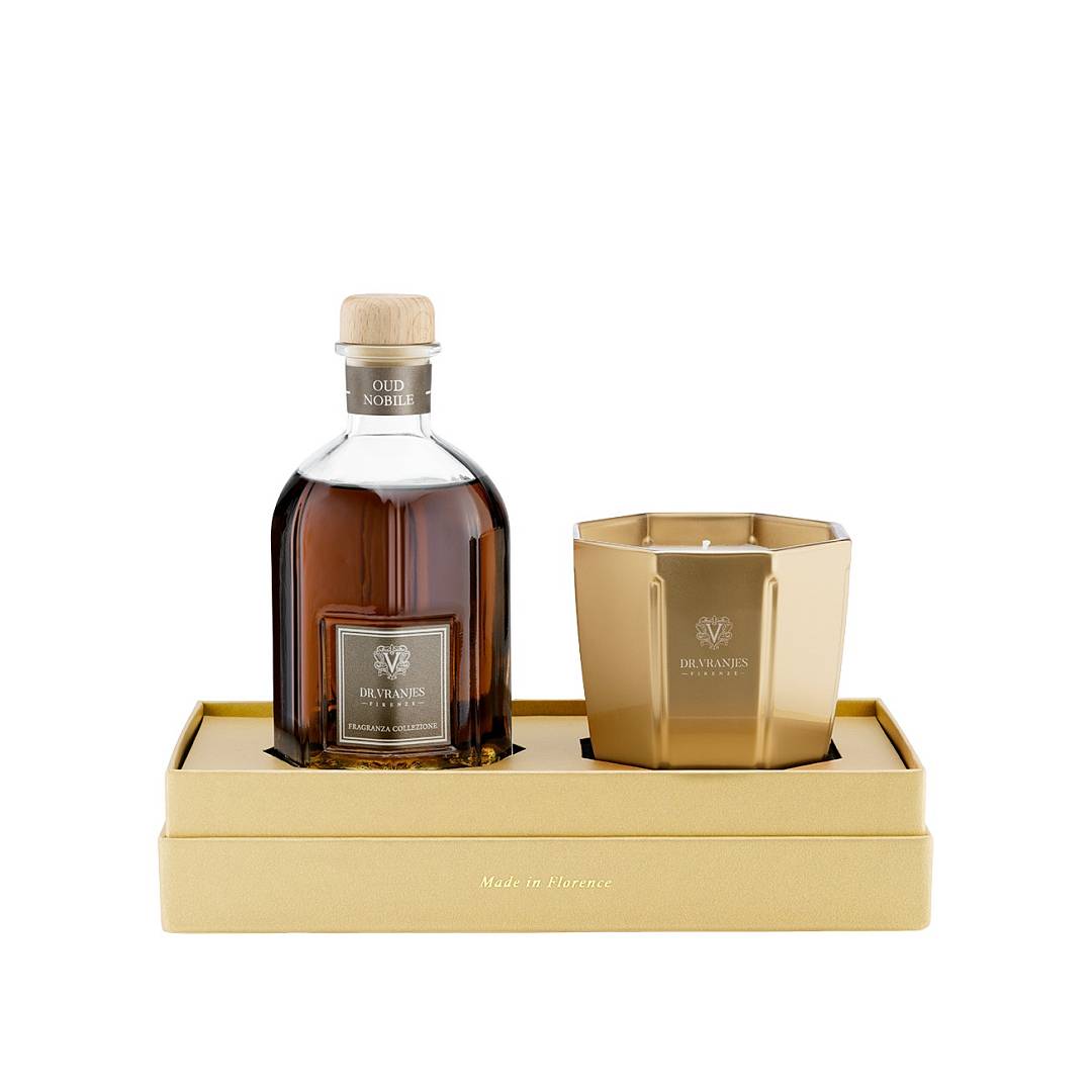 Набор Oud Nobile: Диффузор 250мл + Свеча Gold 200г