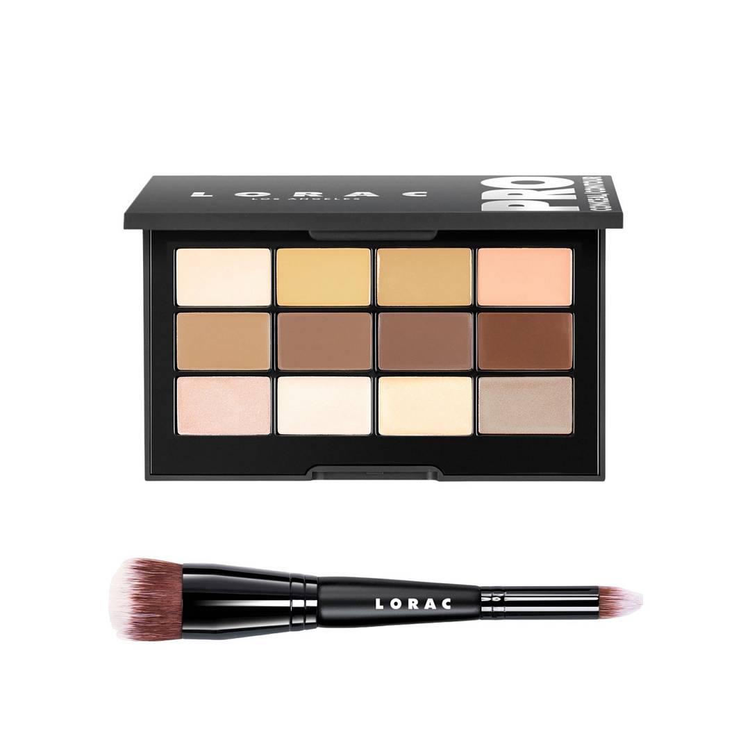 Набор: Палетка консилеров и контуринга + Кисть Make up Brush