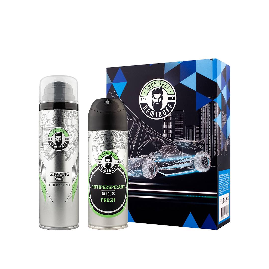 Набор мужской: Гель для бритья 200мл + Дезодорант-спрей Fresh 200мл